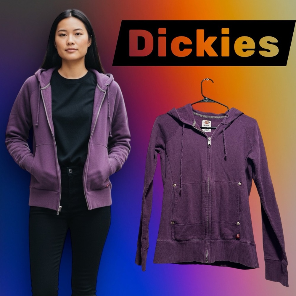 Dickies Women's Deep Purple Zip-Up Hoodie